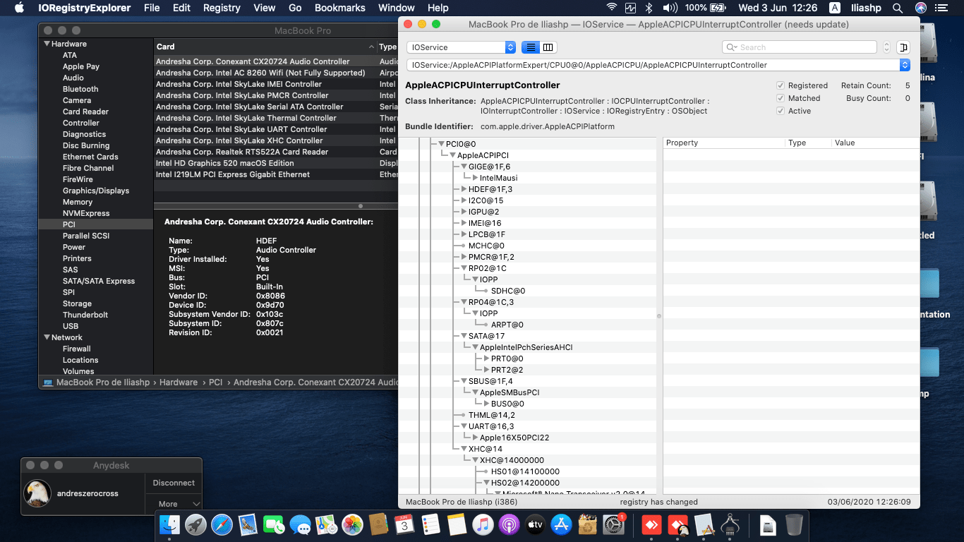 HP Elitebook 820 G3 3rd [SkyLake   Intel HD 520] 11